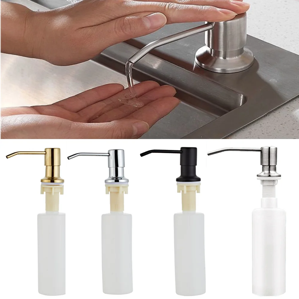 Sink Soap Dispenser Kitchen Liquid Soap Dispenser Stainless Steel Press Pump Head With Tube/Bottle Detergent Dispensers Black
Sink Soap Dispenser Kitchen Liquid Soap Dispenser Stainless Steel Press Pump Head With Tube/Bottle Detergent Dispensers Black