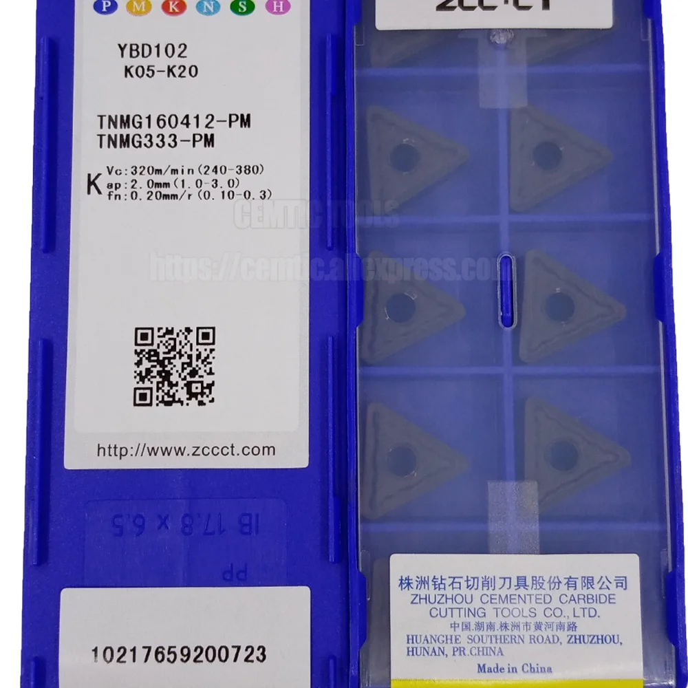 ZCC CnC Inserts TNMG160412-PM YBD102 Lathe Cutting Tools Coated Cemented Carbide Turning
ZCC CnC Inserts TNMG160412-PM YBD102 Lathe Cutting Tools Coated Cemented Carbide Turning