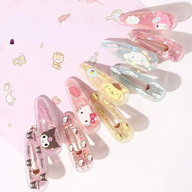 2pcs Sanrio Heart Clip Lovely Kuromi Hello Kitty Laser Hair Clip Melody Tie Cute Bangs Clip Cartoon Girl Birthday Present
2pcs Sanrio Heart Clip Lovely Kuromi Hello Kitty Laser Hair Clip Melody Tie Cute Bangs Clip Cartoon Girl Birthday Present