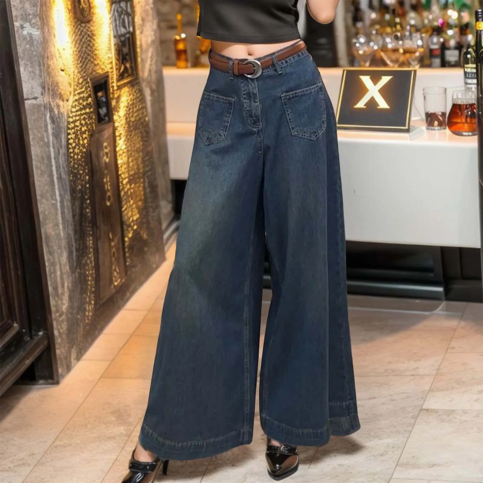 Vintage Jeans Women Loose High Waist Elegant Streetwear Chic Wide Leg Korean Style Fashion All-match Autumn New Oversized Pants
Vintage Jeans Women Loose High Waist Elegant Streetwear Chic Wide Leg Korean Style Fashion All-match Autumn New Oversized Pants