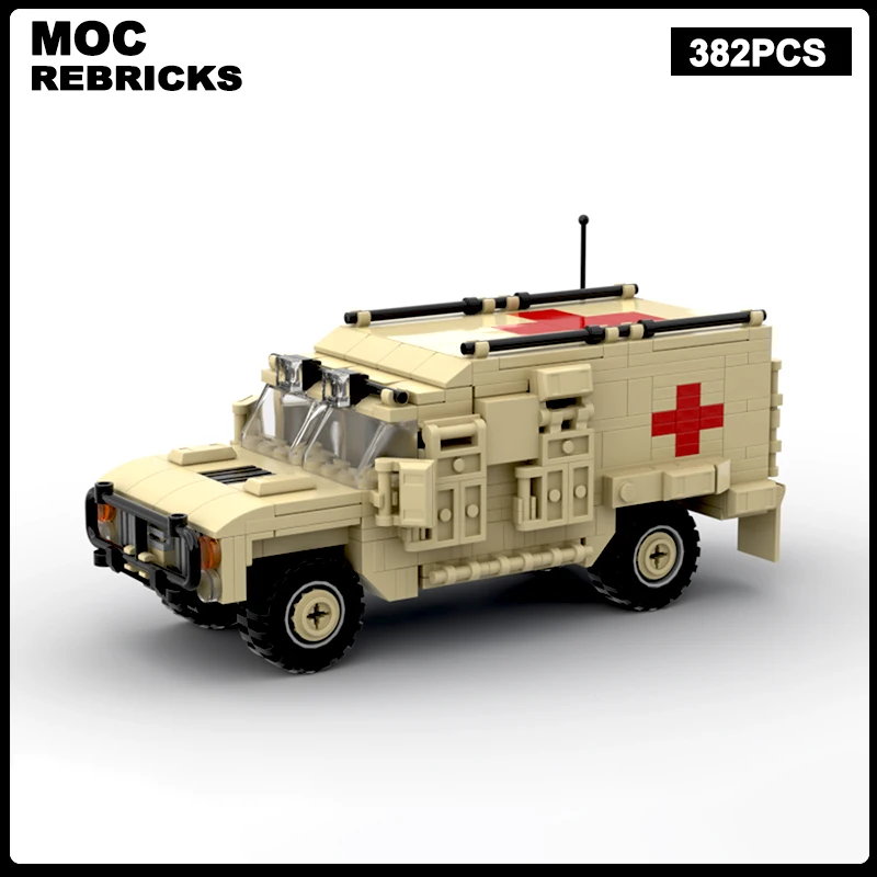 Конструктор Военная скорой помощи WW2 MOC, военный грузовик и многоцелевой автомобиль, модель сборки, кирпичные игрушки, детская Рождественская тематика
Конструктор Военная скорой помощи WW2 MOC, военный грузовик и многоцелевой автомобиль, модель сборки, кирпичные игрушки, детская Рождественская тематика