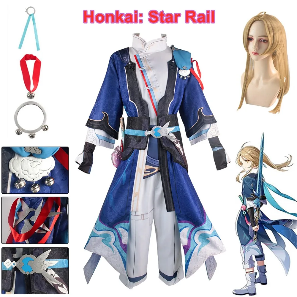 Anime Honkai Star Rail Cosplay Costume Game Yanqing Uniform Embroidery Version Full Set Dress Wig Halloween Party Suit
Anime Honkai Star Rail Cosplay Costume Game Yanqing Uniform Embroidery Version Full Set Dress Wig Halloween Party Suit