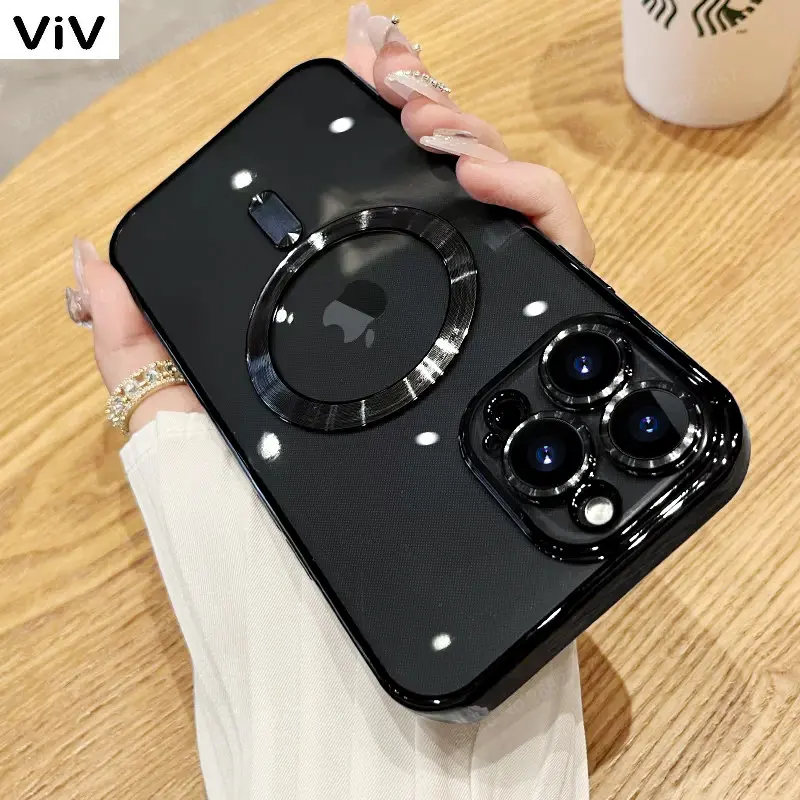 Luxury Plating For Magsafe Case For iPhone 14 13 12 11 Pro Max Plus Magnetic Wireless Charging Transparent Shockproof Soft Cover
Luxury Plating For Magsafe Case For iPhone 14 13 12 11 Pro Max Plus Magnetic Wireless Charging Transparent Shockproof Soft Cover