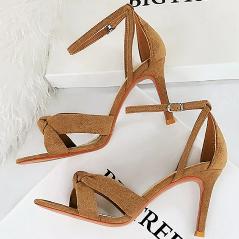 cross-tie Satin Women Sandal Pointed Toe Ankle strap Slide Sandal Fashion Comfort Banquet belt Buckle super high heel Dress Shoe 31 Sf471d45ae95b442da75e5527cf5afc77d