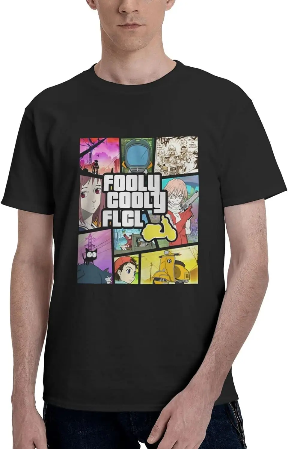 FLCL Anime T Shirts Men Summer Casual Fashion Loose Cotton Crew Neck Short Sleeves Shirt Sports T Shirt
FLCL Anime T Shirts Men Summer Casual Fashion Loose Cotton Crew Neck Short Sleeves Shirt Sports T Shirt