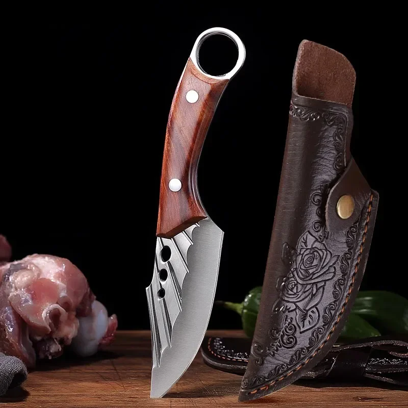 Handmade forged knife with sheath, high carbon stainless steel kitchen chef knife, suitable for multifunctional gifts such as
Handmade forged knife with sheath, high carbon stainless steel kitchen chef knife, suitable for multifunctional gifts such as