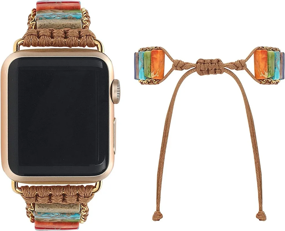 Chakra Bracelet for Apple Watch Band Natural Stone Watch Strap Compatible with Apple Watch Band 40mm 38mm 44mm,for iWatch Serie
Chakra Bracelet for Apple Watch Band Natural Stone Watch Strap Compatible with Apple Watch Band 40mm 38mm 44mm,for iWatch Serie