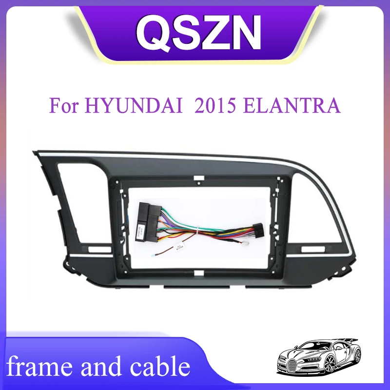 

9 Inch 2 Din Car Radio Fascia Fascias Panel Frame CD DVD Dash Audio Interior for HYUNDAI 2015 ELANTRA