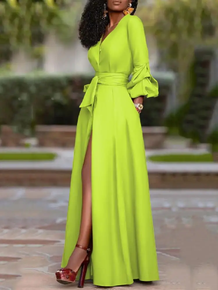 Missuoo Deep V-neck Lace-up High Waist Pleated Dress 2024 Summer New Women's Solid Color Slim Fit A-line Splited Party Dresses
Missuoo Deep V-neck Lace-up High Waist Pleated Dress 2024 Summer New Women's Solid Color Slim Fit A-line Splited Party Dresses
