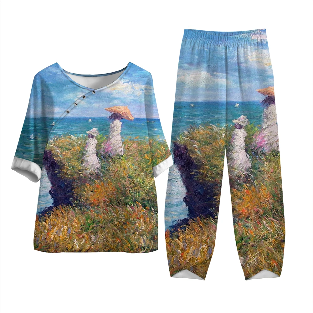 Boutique Kawaii Duck Print Element Брюки с коротким рукавом из 2 частей дышащая и впитывающая пот Винтажная футболка для среднего возраста на пуговицах
Boutique Kawaii Duck Print Element Брюки с коротким рукавом из 2 частей дышащая и впитывающая пот Винтажная футболка для среднего возраста на пуговицах