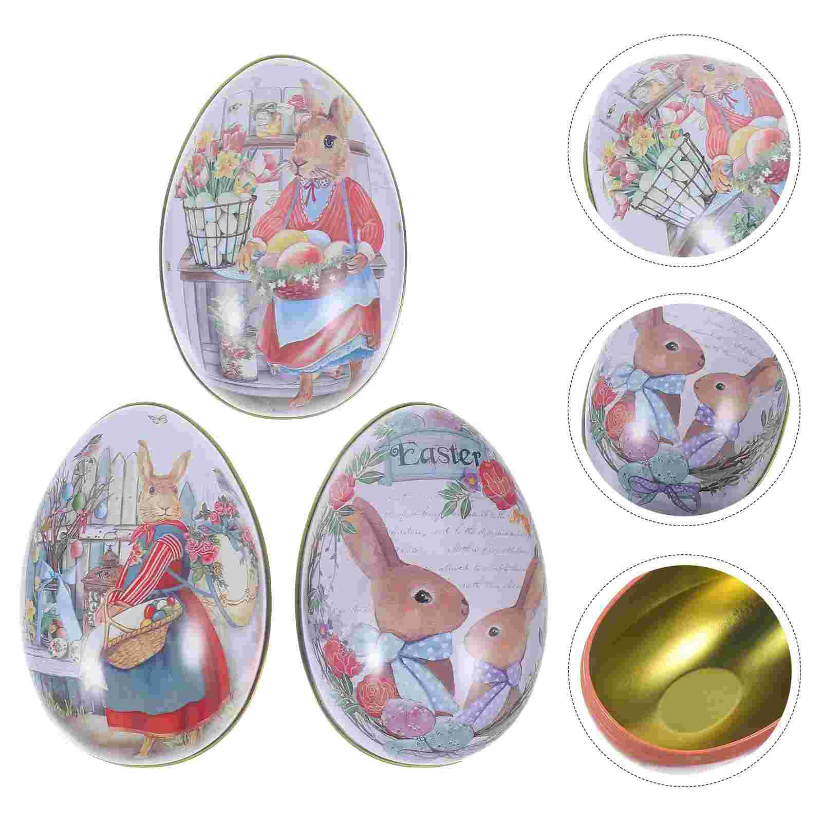 Easter Egg Shape Candy Box Metal Fillable Tin Box Rabbit Printed Packaging Boxes Festival Party Favor Decoration
Easter Egg Shape Candy Box Metal Fillable Tin Box Rabbit Printed Packaging Boxes Festival Party Favor Decoration