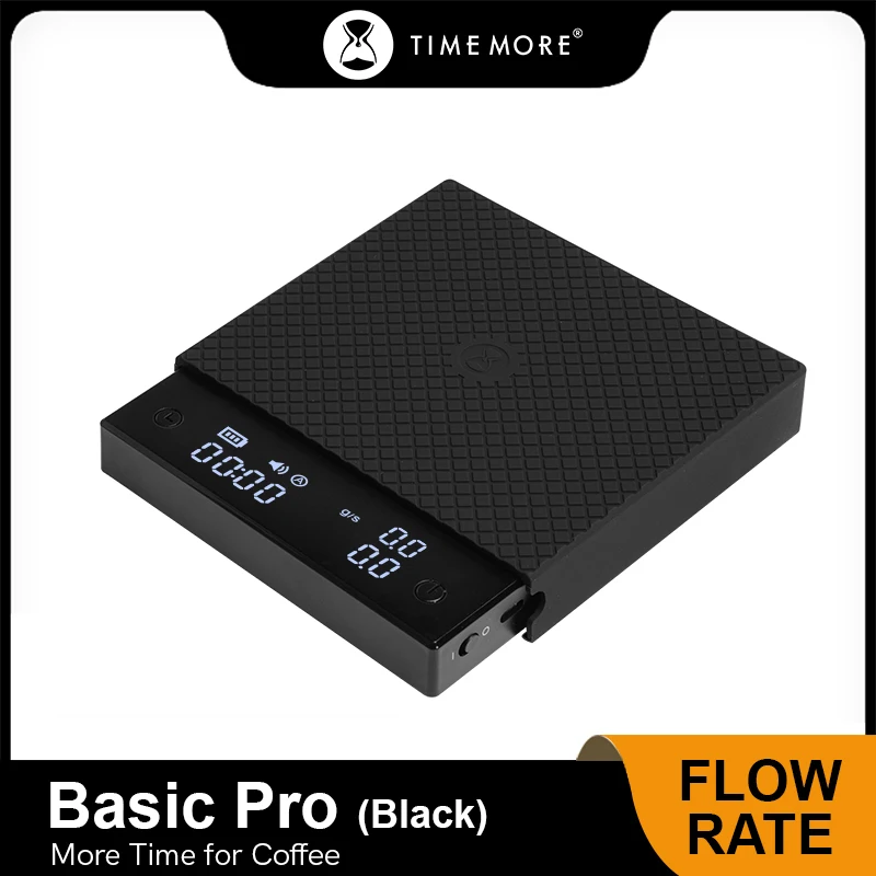 

Timemore Black Mirror Basic PRO Coffee Scale with Timer, Espresso Scale with Flow Rate Function