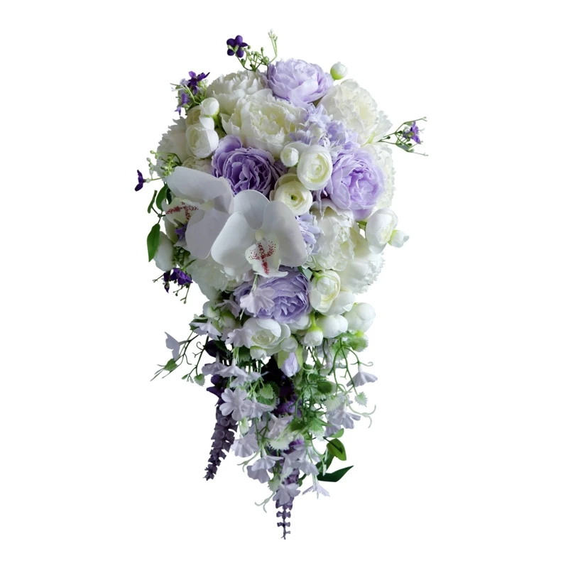 Water Drop Bridal Bouquet European Wedding Artificial White Flower Lavender Waterfalls Holding Flowers
Water Drop Bridal Bouquet European Wedding Artificial White Flower Lavender Waterfalls Holding Flowers