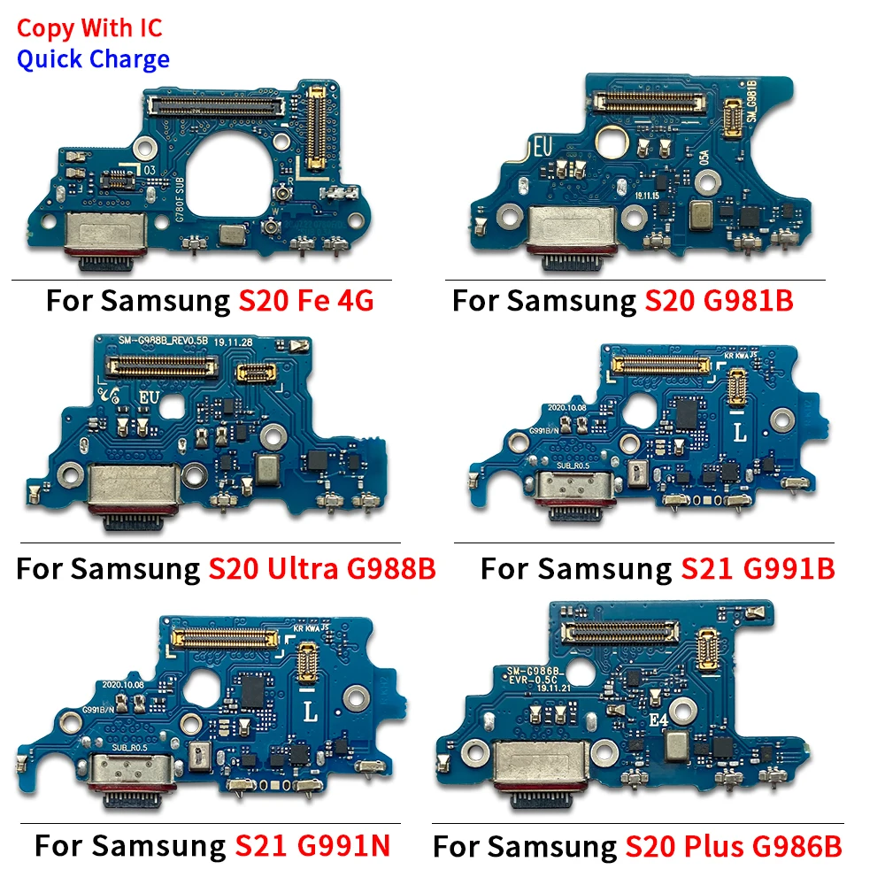 

New USB Dock Charger Port For Samsung S20 Fe 4G / S20 Plus Ultra S21 G981B G986B G988B G991B G991N Charging Board