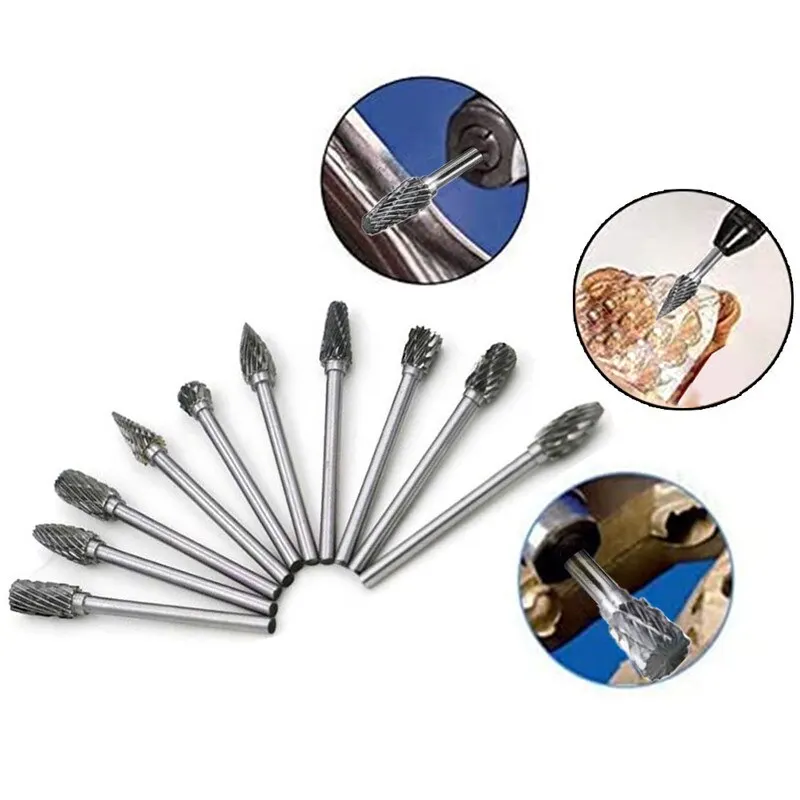 10Pcs Wood Milling Cutter Grinding Carbide Tungsten Steel Double Rotary File Head Woodworking Grinding Head Root Carving Cutter
10Pcs Wood Milling Cutter Grinding Carbide Tungsten Steel Double Rotary File Head Woodworking Grinding Head Root Carving Cutter