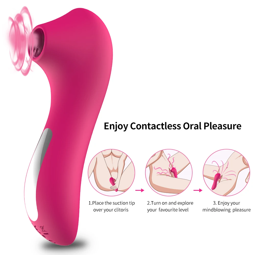 

EXVOID Nipple Sucking Oral Sex Toys for Women Clitoris Stimulate Sucker Vibrator Breast Massager Tongue Vibrators for Woman