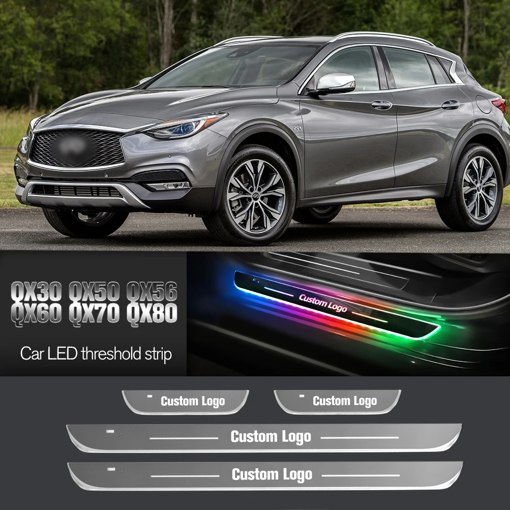 Car Door Sill Light For Infiniti QX30 QX50 QX56 QX60 QX70 QX80 Customized Logo LED Welcome Threshold Pedal Lamp Accessories
Car Door Sill Light For Infiniti QX30 QX50 QX56 QX60 QX70 QX80 Customized Logo LED Welcome Threshold Pedal Lamp Accessories