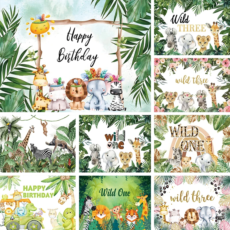 Jungle Safari Animal Backdrop Decoration Tropical Wild One Two Three Happy Birthday Party Boy Baby Shower Photography Background
Jungle Safari Animal Backdrop Decoration Tropical Wild One Two Three Happy Birthday Party Boy Baby Shower Photography Background