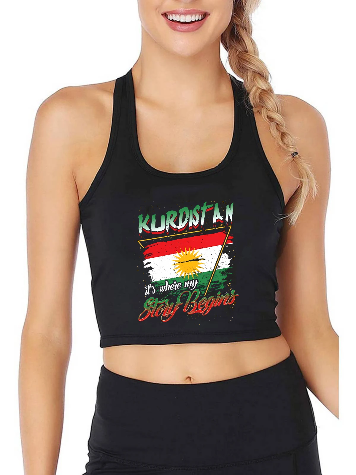 Kurdistan It's Where My Story Begins Design Sexy Slim Fit Crop Top Women's Cotton Breathable Tank Tops Sports Fitness Camisole
Kurdistan It's Where My Story Begins Design Sexy Slim Fit Crop Top Women's Cotton Breathable Tank Tops Sports Fitness Camisole