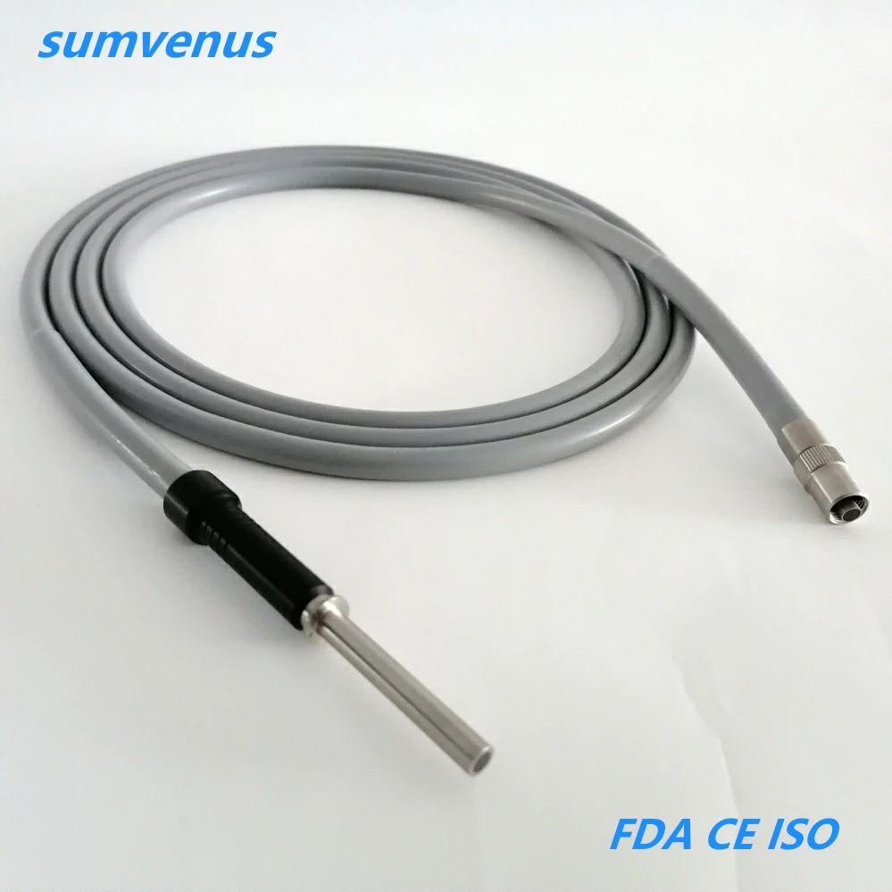 

Medical Surgical Φ4.8X2500mm 3000m Fit Storz Interface Endoscope Laparoscope Cystoscope Cold Light Source Optical Fiber Cable