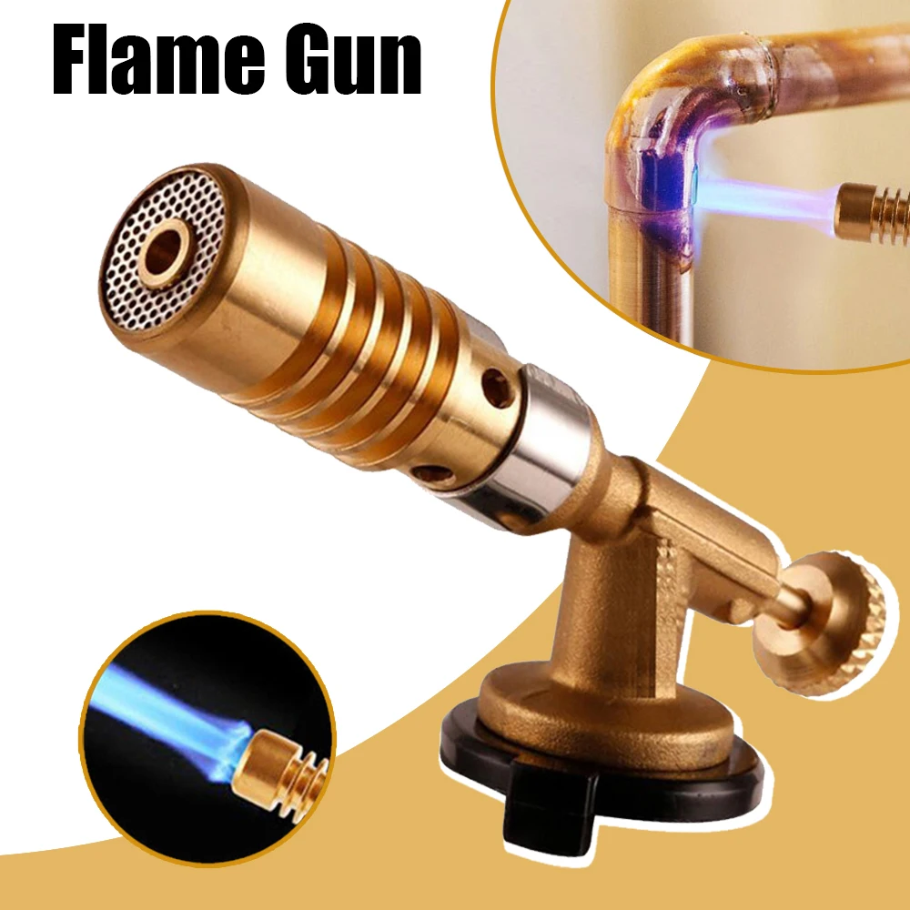 

Welding Burner Flame Gas Torch Flame Gun Blowtorch Cooking Soldering Butane AutoIgnition gas-Burner Lighter Heating