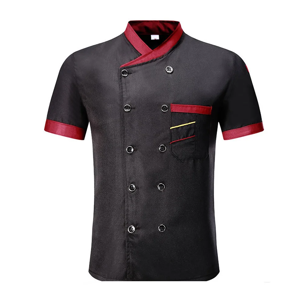 Chef Uniform For Men Women Casual Shirts Unisex Short-Sleeved Summer Kitchen Restaurant Workwear Chef Overalls Cooker Clothes
Chef Uniform For Men Women Casual Shirts Unisex Short-Sleeved Summer Kitchen Restaurant Workwear Chef Overalls Cooker Clothes
