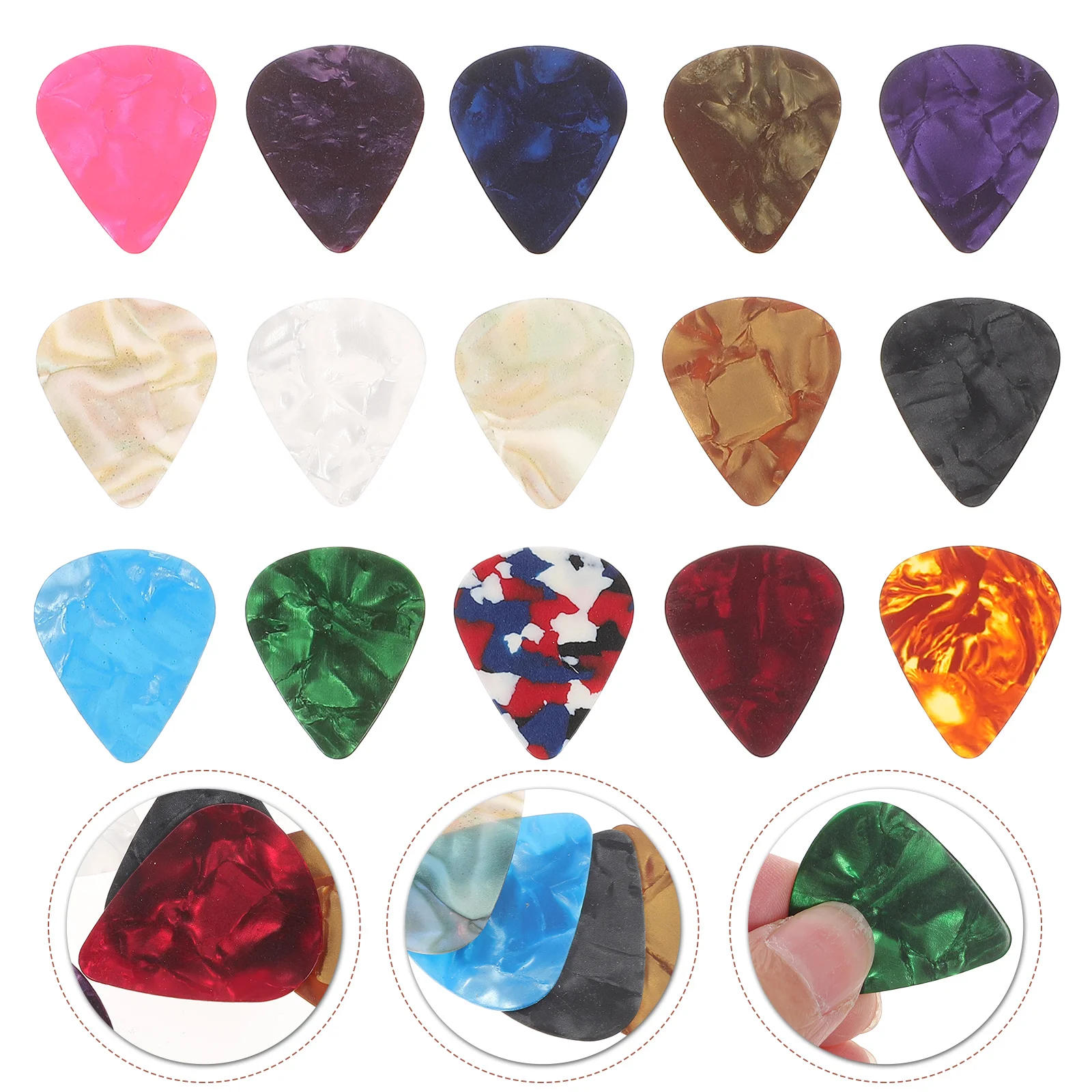 

32 Pcs Guitar Practical Parts Picks for Acoustic Portable Stringed Instrument Electric Replacements