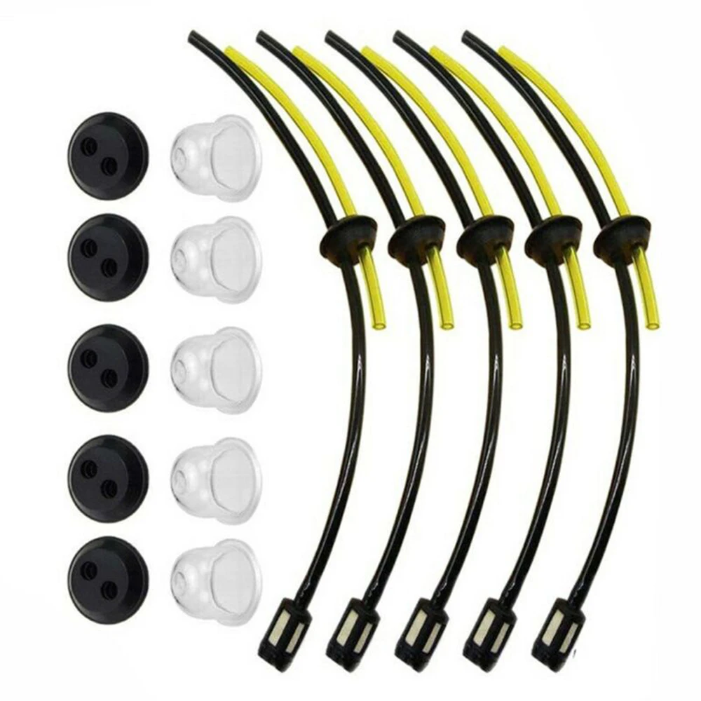 5Sets Fuel Filter Pipes Fuel Hose Seal Rubber Grommet Seals Primers Bulbs Filter Hose Pipe Tank Kit For Trimmer Brush Cutter
5Sets Fuel Filter Pipes Fuel Hose Seal Rubber Grommet Seals Primers Bulbs Filter Hose Pipe Tank Kit For Trimmer Brush Cutter