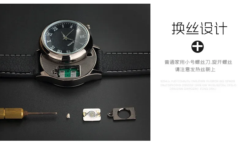 reloj con encendedor electrico portátil dorado a prueba de viento, carga sin llama, herramienta de encendedor de cigarrillos USB, regalo exquisito 10 reloj con encendedor electrico portátil reloj con encendedor electrico portátil dorado a prueba de viento, carga sin llama, herramienta de encendedor de cigarrillos USB, regalo exquisito » reloj con encendedor electrico portátil