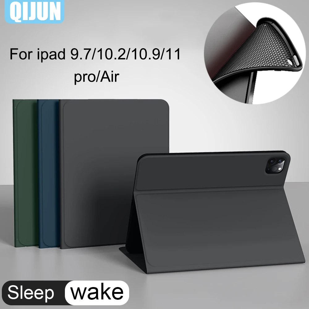 

Smart Sleep wake Case for Apple iPad Pro 10.5 2017 Skin friendly fabric protect cover adjustable stand fundas A1701 A1709 A1852