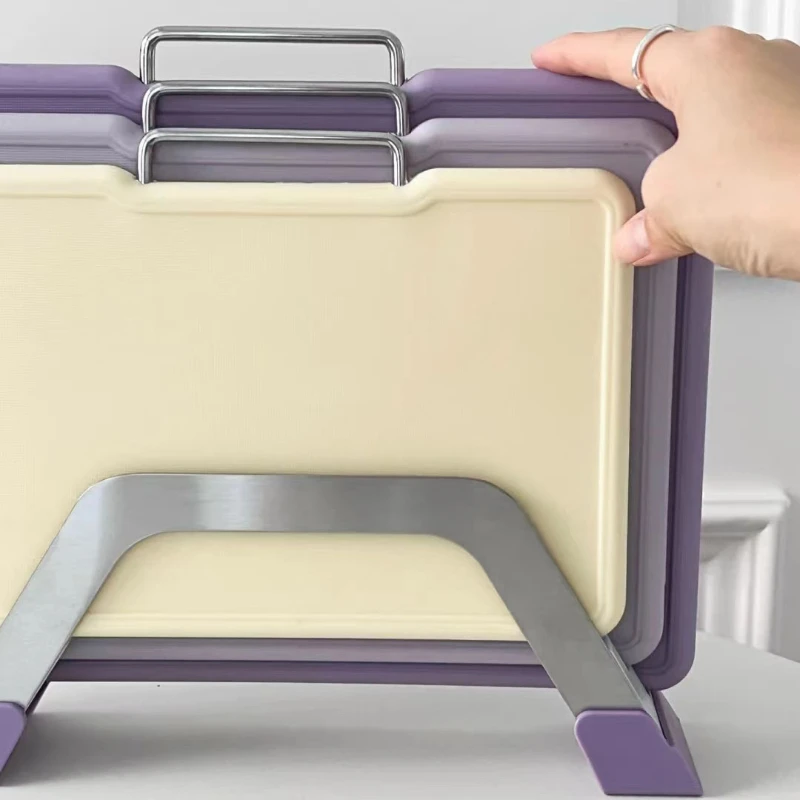 High beauty complementary food classification cutting board with base, 3-piece set, purple cutting board, double-sided anti
High beauty complementary food classification cutting board with base, 3-piece set, purple cutting board, double-sided anti