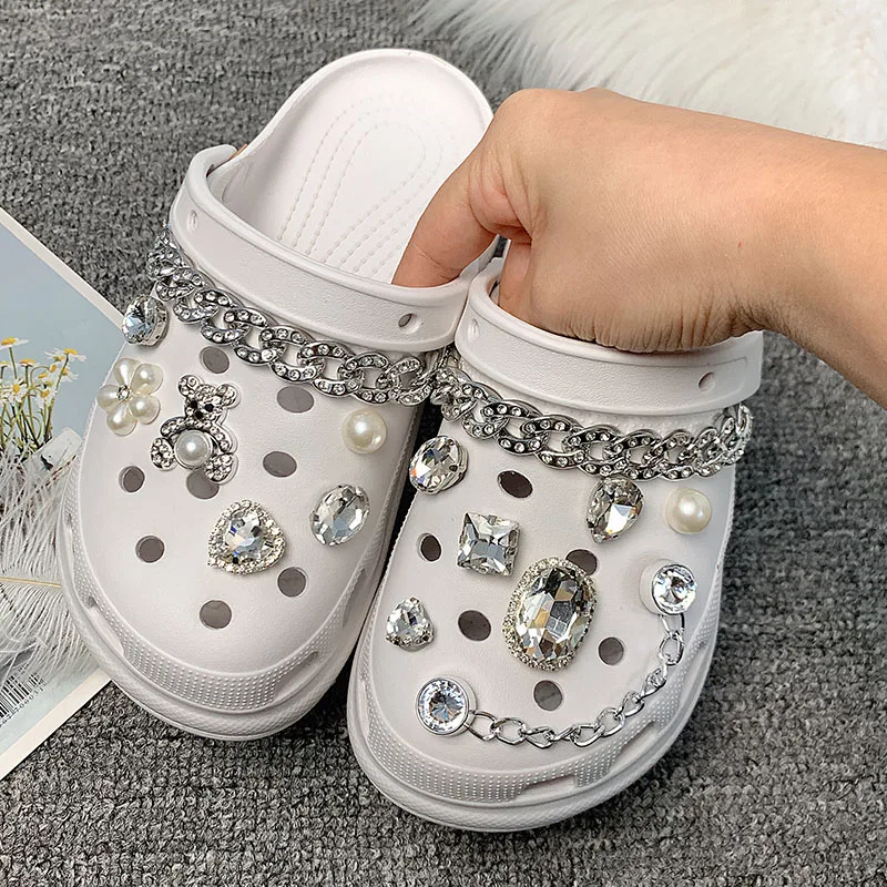 Croc, подвески для обуви, большой яркий цвет, серебристый медведь, съемная цепочка, сандалии, тапочки, аксессуары, персонализированное украшение, детские подарки
Croc, подвески для обуви, большой яркий цвет, серебристый медведь, съемная цепочка, сандалии, тапочки, аксессуары, персонализированное украшение, детские подарки