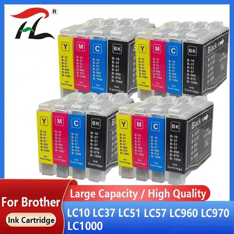 Совместимый чернильный картридж LC10 LC37 LC51 LC57 LC960 LC970 LC1000 для принтера Brother DCP-130C DCP-135C MFC-235C
Совместимый чернильный картридж LC10 LC37 LC51 LC57 LC960 LC970 LC1000 для принтера Brother DCP-130C DCP-135C MFC-235C