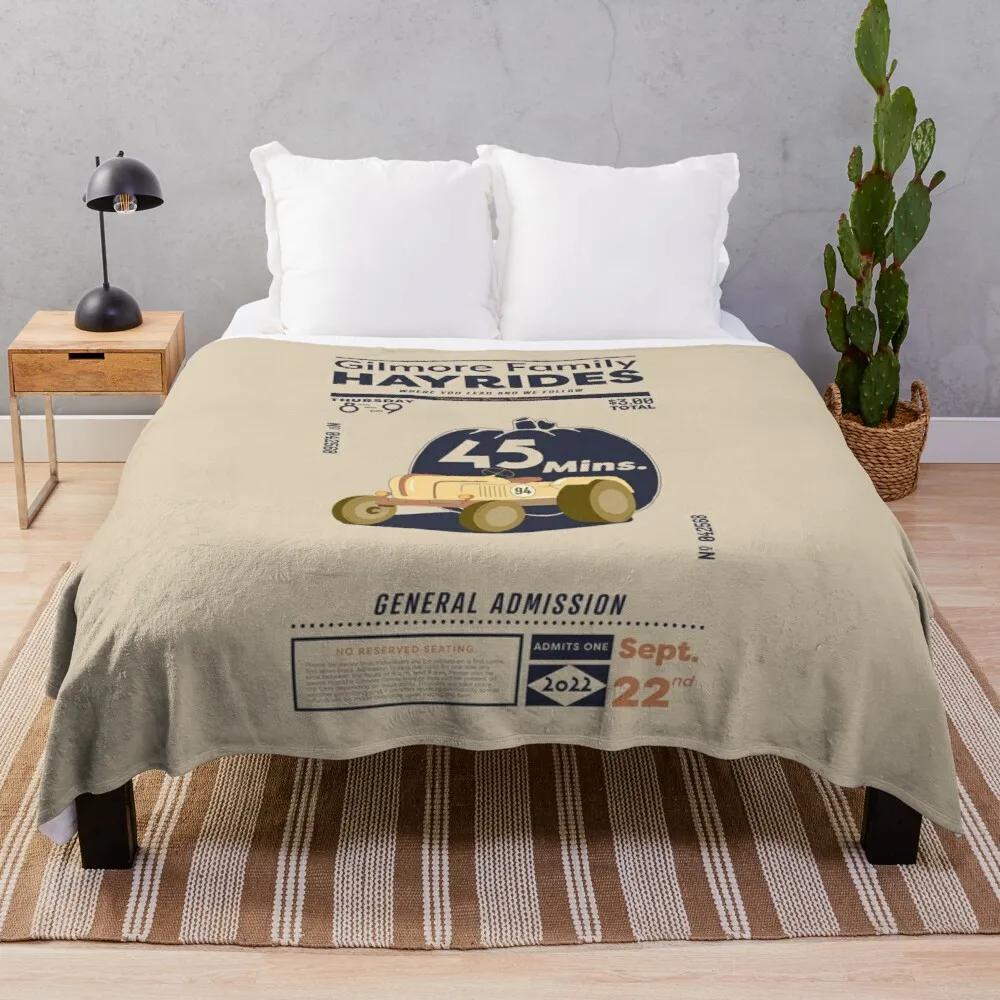 Vintage Fall Autumn Gilmore Family HayridesThrow Blanket Giant Sofa Blanket 
Vintage Fall Autumn Gilmore Family HayridesThrow Blanket Giant Sofa Blanket