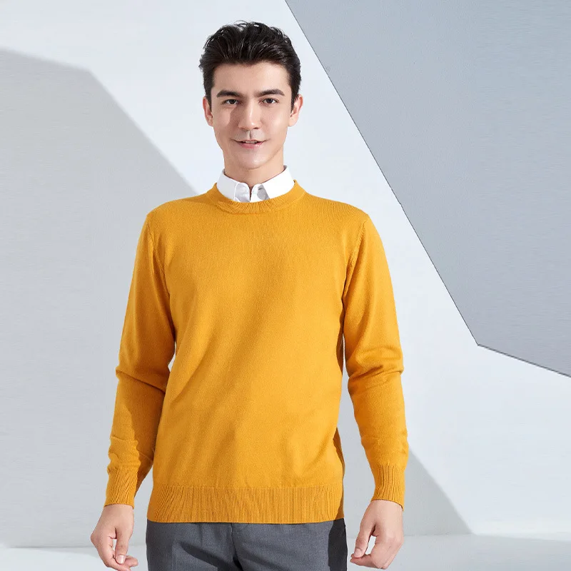 Autumn Winter Men Cashmere Sweater O-neck Soft Warm Pullovers Male Loose Knitted Shirt Korean men's winter blouse 36 Sf488ad222a614b34aa400ff11b5a1863g