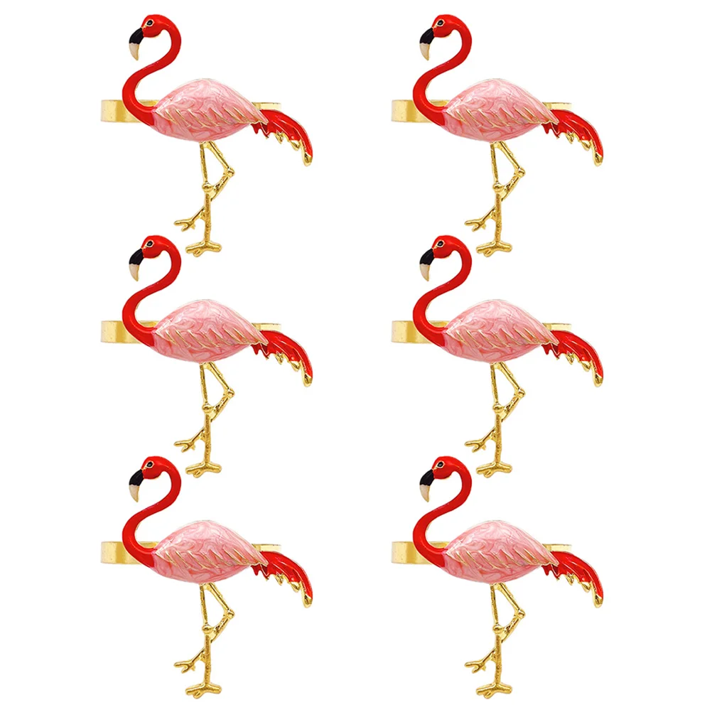 6 Pcs Halloween Flamingo Napkin Buckle Banquet Ornament Animal Bird Rings Alloy Table Decor
6 Pcs Halloween Flamingo Napkin Buckle Banquet Ornament Animal Bird Rings Alloy Table Decor
