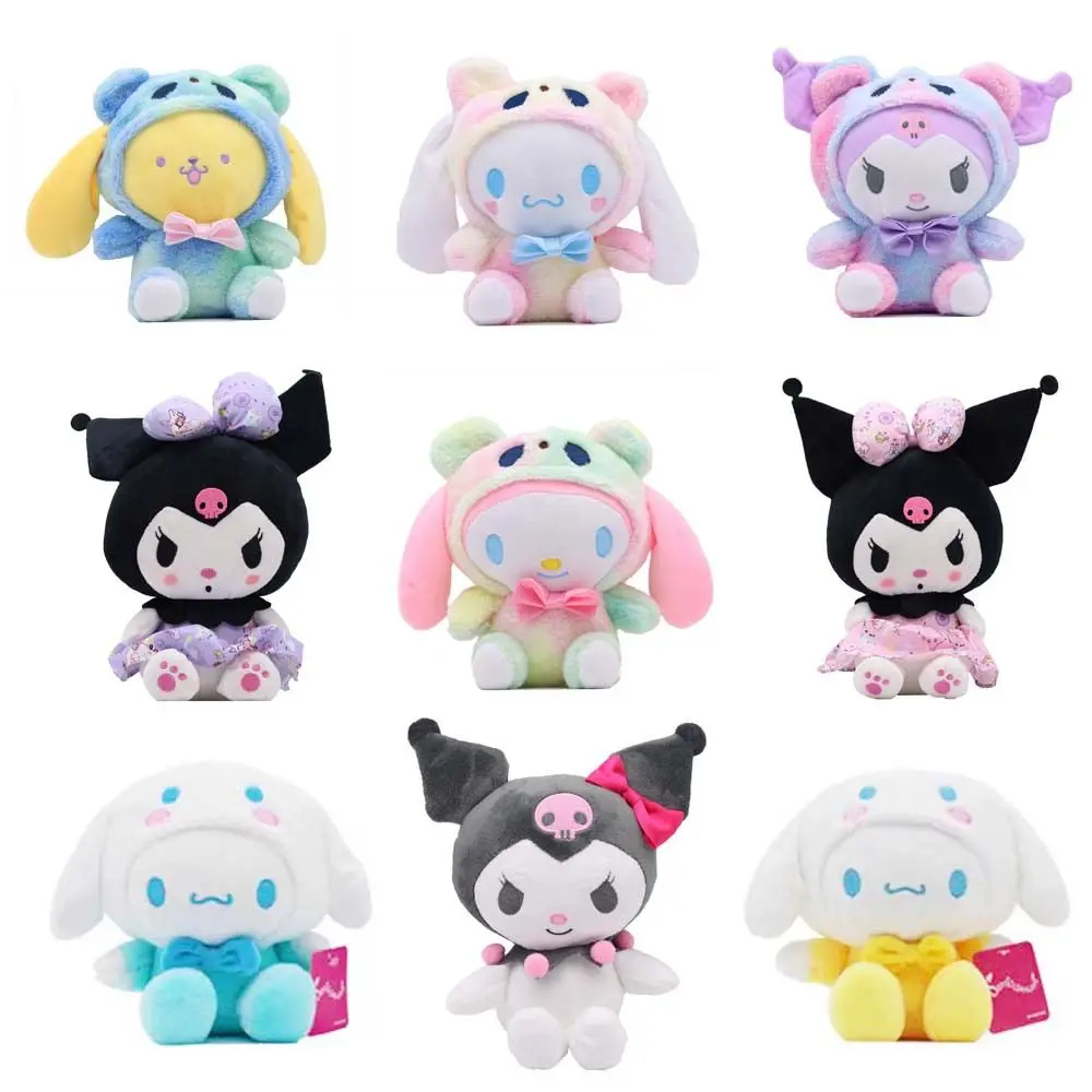 

Kawaii Sanrio Hello Kitty Room Decor Kuromi Cinnamoroll Pochacco Anime Plush Toy Polar Bear Doll Ragdoll Pillow Plush Xmas Gifts