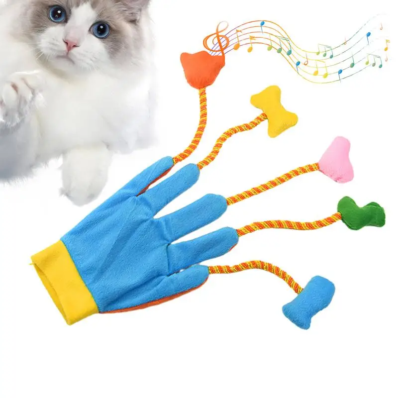 Cat Teaser Gloves Kitten Massager Gloves Hand Shaped 5-Finger Cat Toy with Bells Kittens Exercise & Entertainment for Indoor Cat
Cat Teaser Gloves Kitten Massager Gloves Hand Shaped 5-Finger Cat Toy with Bells Kittens Exercise & Entertainment for Indoor Cat