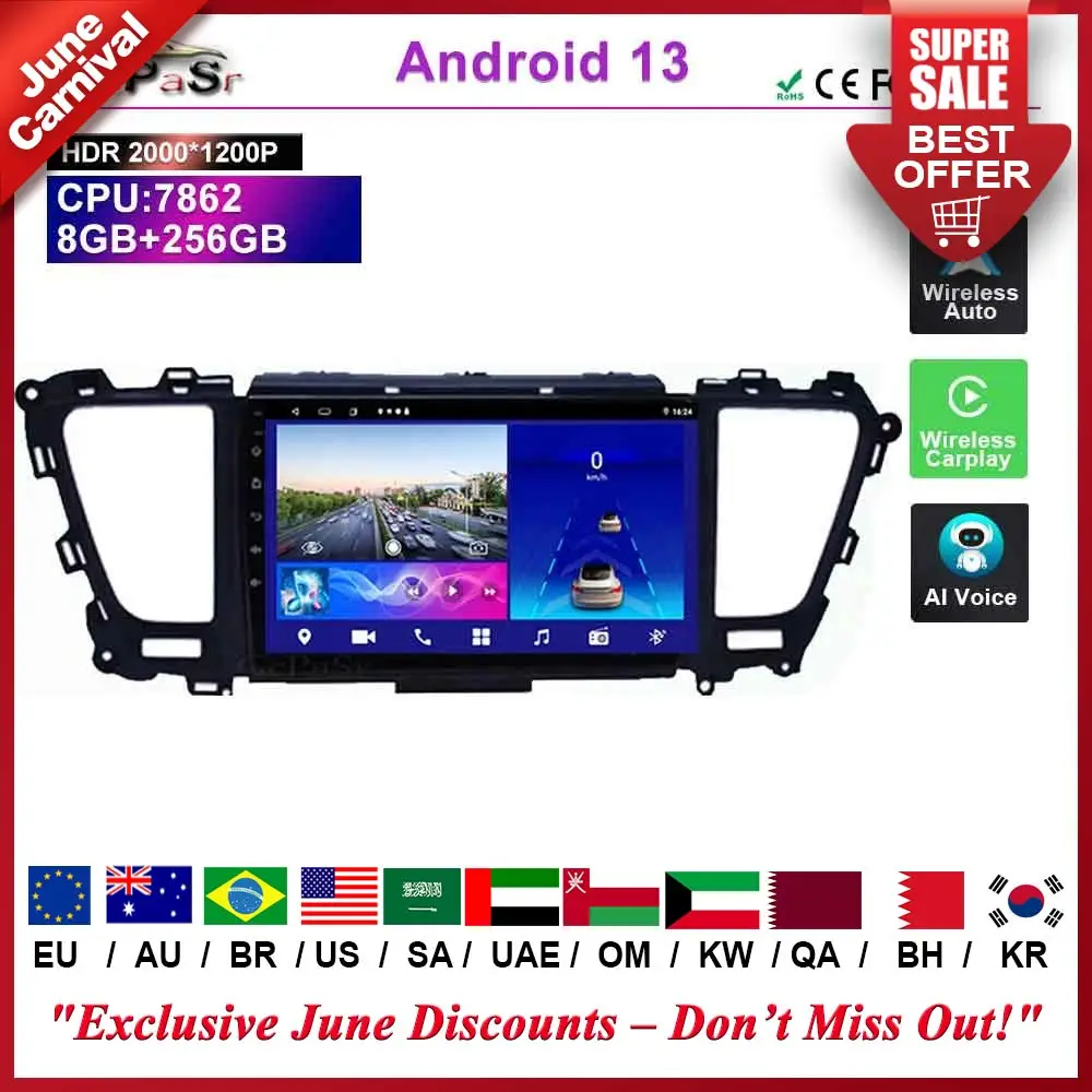 Автомобильный Android 13 DSP IPS для Kia Carnival YP Sedona 2014-2020, автомобильное радио, мультимедийный видеоплеер, навигатор GPS, 2Din, DVD, Wi-Fi
Автомобильный Android 13 DSP IPS для Kia Carnival YP Sedona 2014-2020, автомобильное радио, мультимедийный видеоплеер, навигатор GPS, 2Din, DVD, Wi-Fi