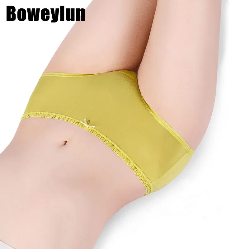 Boweylun Nude Ultra-thin Ice Silk Briefs Women 100% Mulberry Silk Antibacterial Underpants Ventilate Skin-friendly Famle Panties
Boweylun Nude Ultra-thin Ice Silk Briefs Women 100% Mulberry Silk Antibacterial Underpants Ventilate Skin-friendly Famle Panties