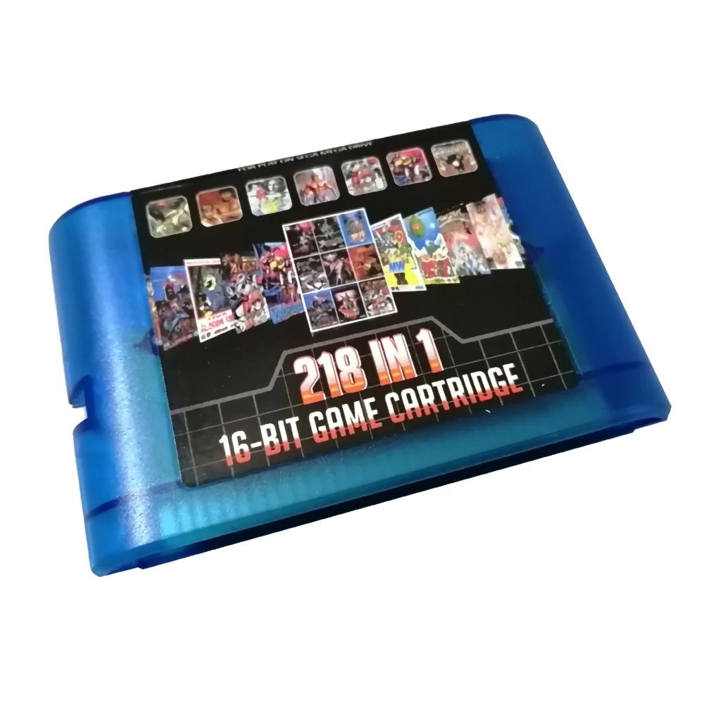 MegaDrive MD 218 in 1 Game Cartridge for Sega 16 Bit Game for Mega Drive Mega Genesis PAL and NTSC
MegaDrive MD 218 in 1 Game Cartridge for Sega 16 Bit Game for Mega Drive Mega Genesis PAL and NTSC