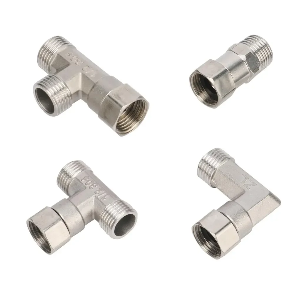 Stainless Steel Hexagon 1/2" Female Male Thread Tee Elbow Straight Connector Garden Water Tap Irrigation Plumbing Coupling
Stainless Steel Hexagon 1/2" Female Male Thread Tee Elbow Straight Connector Garden Water Tap Irrigation Plumbing Coupling