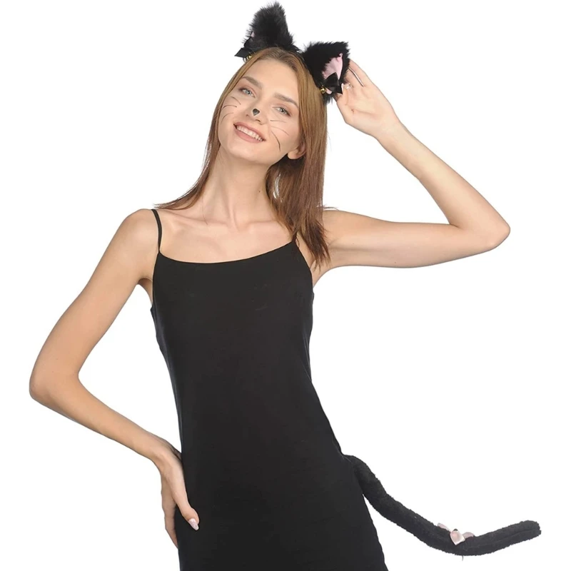 2/3pcs Foxes Cats Costume for Adults Kids Maid Cats Ears Headband Cats Tail Lace Choker Animal Fancy Dress Accessories
2/3pcs Foxes Cats Costume for Adults Kids Maid Cats Ears Headband Cats Tail Lace Choker Animal Fancy Dress Accessories