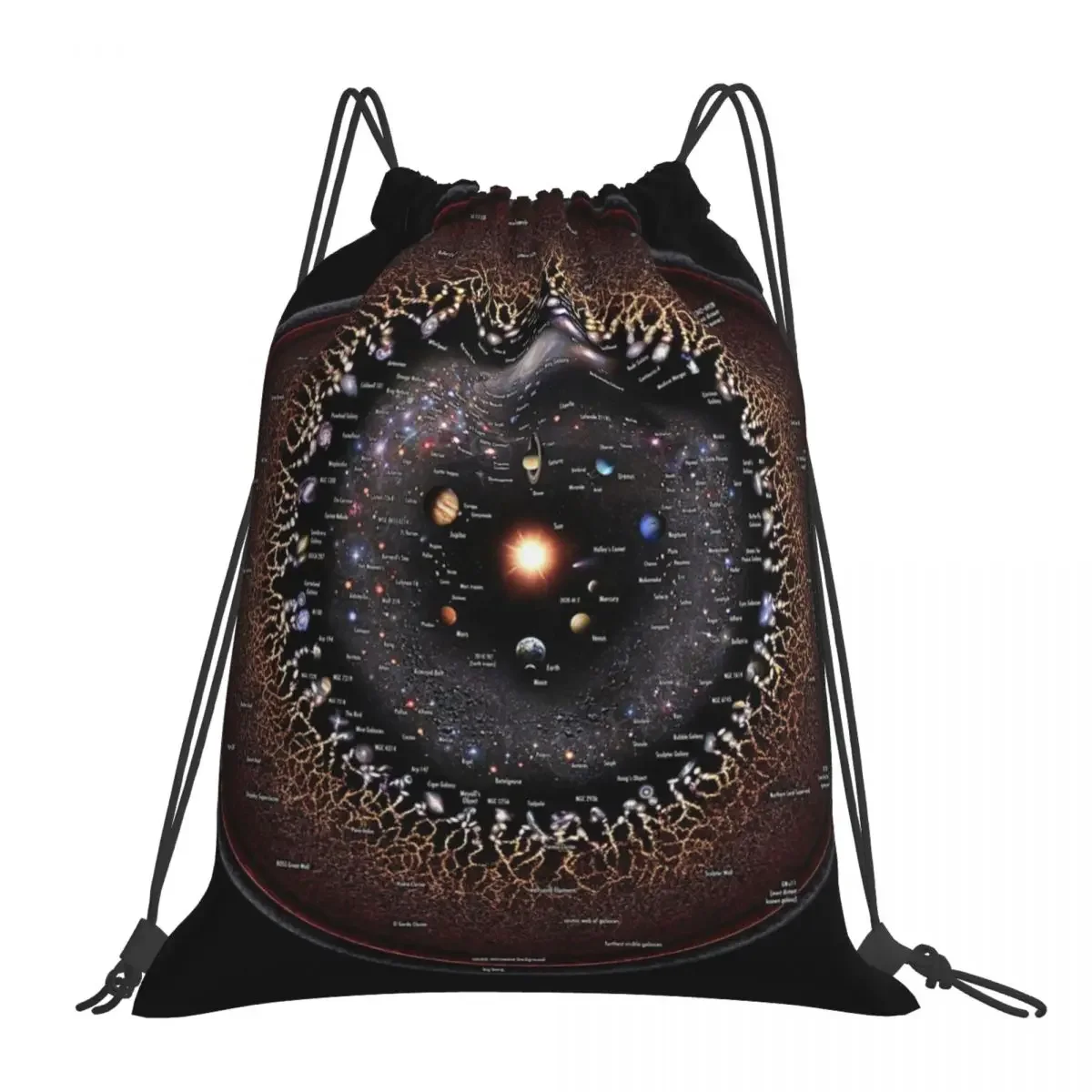 ENGLISH Observable Universe Logarithmic Illustration Backpacks Multi-function Drawstring Bag Storage BookBag For Travel Students
ENGLISH Observable Universe Logarithmic Illustration Backpacks Multi-function Drawstring Bag Storage BookBag For Travel Students