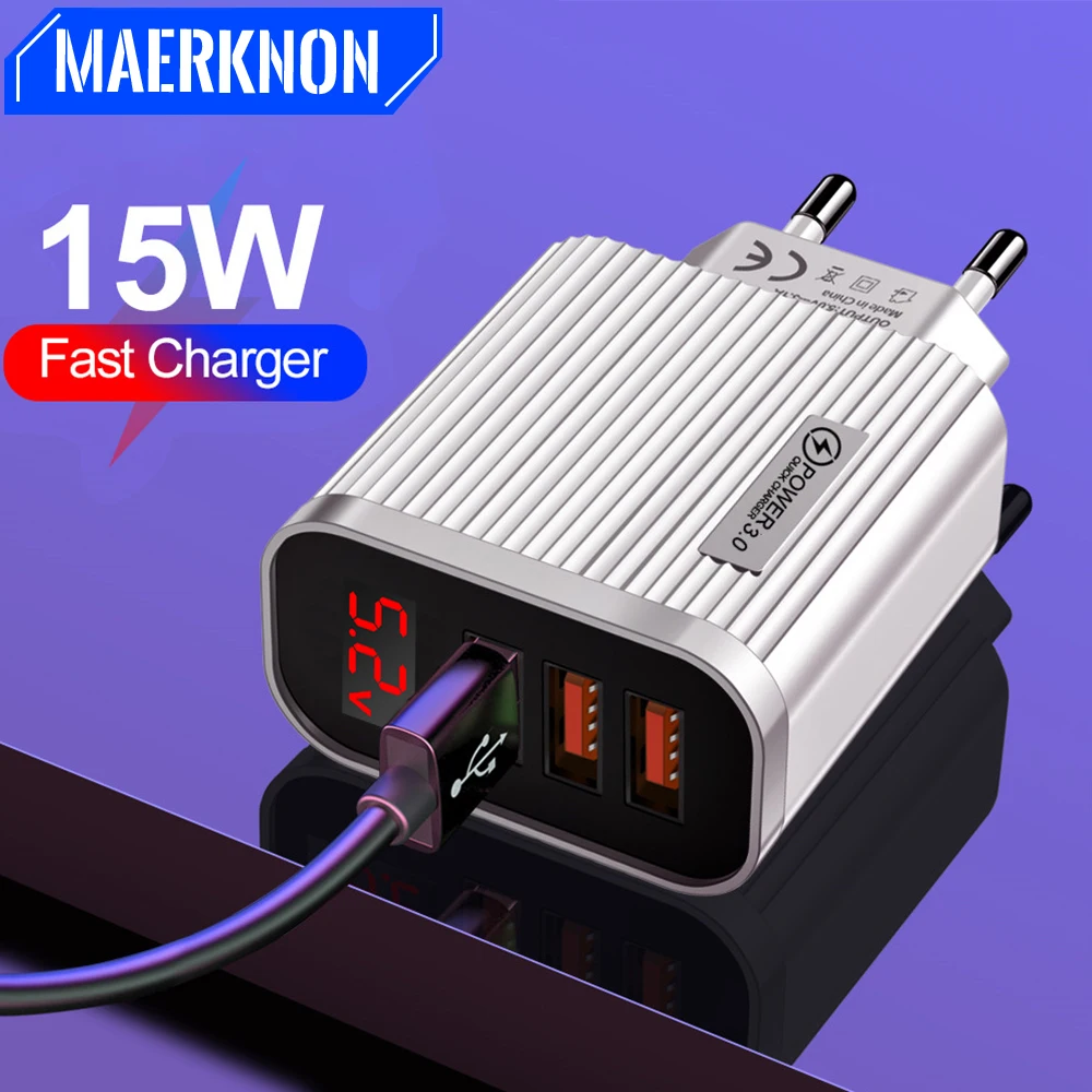 Fast Charge Charger USB Charger For iPhone 14 13 12 11 Pro Max Xiaomi 12 Oneplus 3 Port LED Display QC 3.0 Mobile Phone Adapter
Fast Charge Charger USB Charger For iPhone 14 13 12 11 Pro Max Xiaomi 12 Oneplus 3 Port LED Display QC 3.0 Mobile Phone Adapter