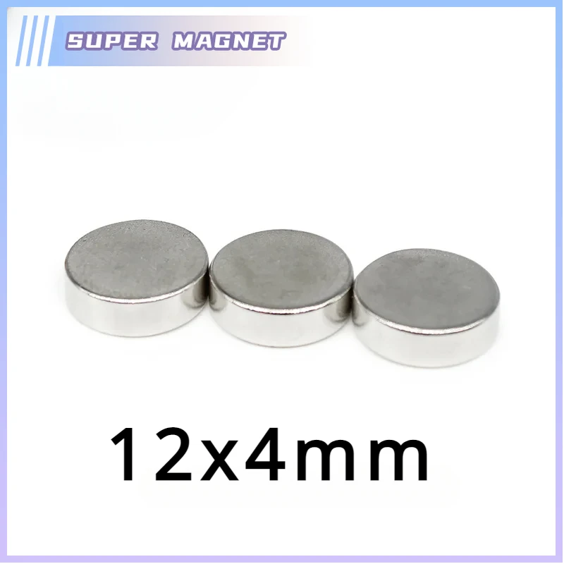 

5/10/20/50/100PCS 12x4 mm Disc Rare Earth Neodymium Magnet 12x4mm Round Permanent NdFeB Magnets Strong 12*4 mm