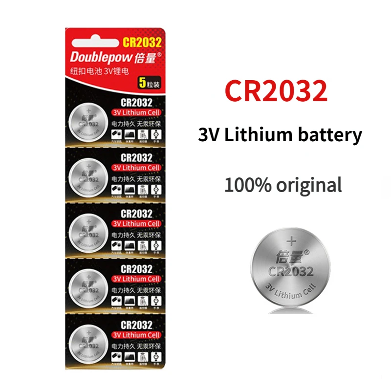 

5Pcs 200mAh CR2032 CR 2032 DL2032 ECR2032 3V Lithium Battery For Watch Toy Calculator Car Key Remote Control Button Coin Cells