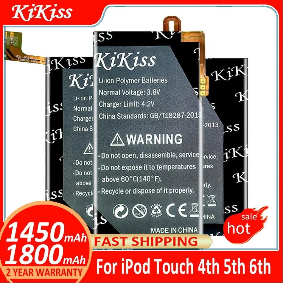 

KiKiss Battery for iPod Touch 4th 5th 6th Generation 4 5 6 Generation4 Generation5 Generation6 4g 5g 6g 616-0553 616-0621 A1641