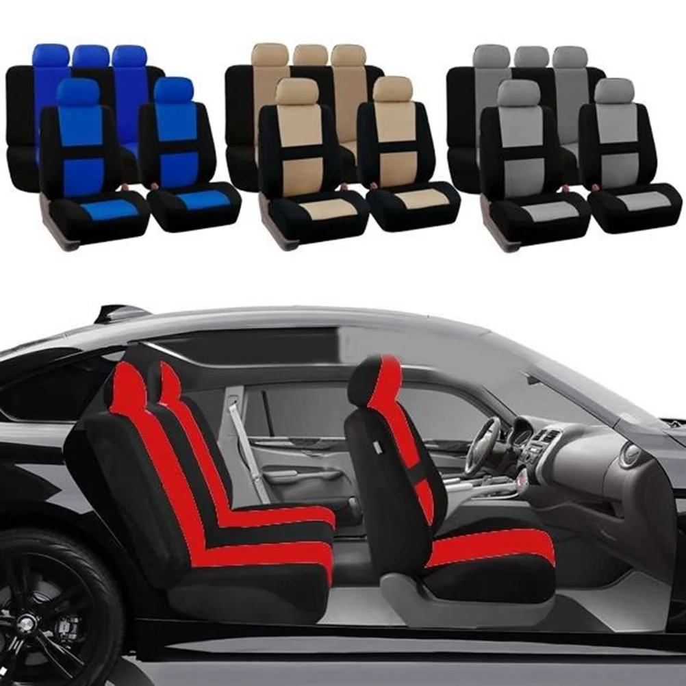2Pcs Full Set Universal Fit Auto Car Seat Covers Light Breathable Interior Split Bench Covers (Grey)
2Pcs Full Set Universal Fit Auto Car Seat Covers Light Breathable Interior Split Bench Covers (Grey)