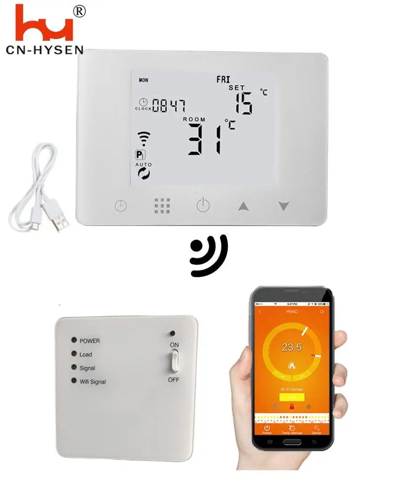 

wireless boiler room digital thermoregulator wifi thermostat for warm floor heating weekly programmable Thermostat